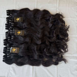 Precio al por mayor de pelo indio con cutícula alineada, pelo humano indio de visón Camboyano con cierre de encaje - Product Image 2