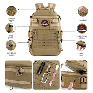 Mochila Táctica de Camuflaje Oxford Lupu LP2145 de 45L, Impermeable, Gran Capacidad, Cierre de Cremallera, Armazón Interno, Curva Fisiológica - Product Image 3