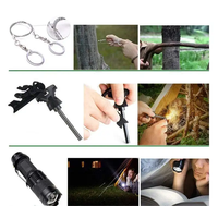 Équipement de survie d'urgence professionnel Kits d'équipement de camping Ensemble d'outils multifonctions extérieurs