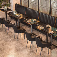 Mobilier pour projets industriels : Canapé sectionnel en cuir pour restaurant, café, restaurant de hamburgers, club KTV, banquette de bar