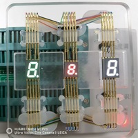 Module d'affichage LED à 7 segments SMD 5 chiffres de 0,20 pouce, texte rouge, indicateur de panneau industriel avec rétroéclairage LED intégré