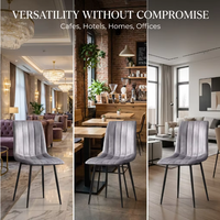 Chaise de salle à manger en velours pour la maison et l'appartement, chaise rembourrée de luxe pour le salon et la cuisine