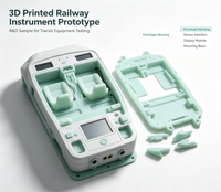 Échantillons de prototypes de matériel de transport ferroviaire pour la R&D, service de fabrication de coques d'équipement par prototypage rapide et impression 3D sur mesure