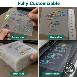 Etiquetas de Logotipo 3D con Transferencia de Calor UV, Lavables, Resistentes a la Decoloración, de PET Suave al Tacto, para Prendas Textiles, Gorras, Ropa Deportiva y Camisetas - Product Image 2
