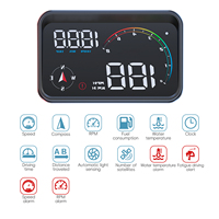 M24 OBD2 GPS OLED HUD Geschwindigkeit Drehzahl Temperatur Kraftstoff Kompass Trip 0-100 Alarm Müdigkeits-Erinnerung Geschwindigkeitskamera Radar-Alarm Universelle Uhr