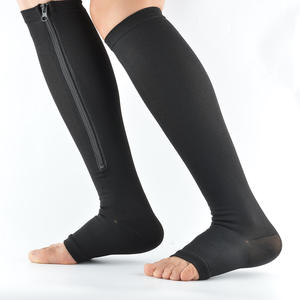 Calcetines de Compresión con Cierre y Punta Abierta hasta la Rodilla <span class=keywords><strong>para</strong></span> Enfermeras, <span class=keywords><strong>para</strong></span> Várices, en Oferta - Product Image 3