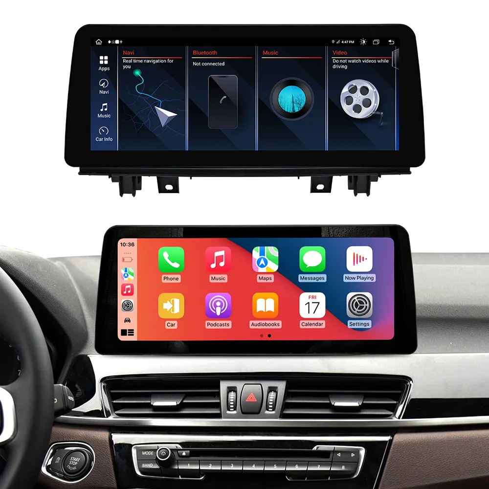 Zlh 12.3Inch 8Core Hd 1920*720 Scherm Auto Carplay Android 13 Voor Bmw X1 F48 F49 Nbt Evo 2016 2019 Bt Gps 4Glte Wifi Radio