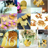 Plaque acrylique miroir doré profond 1/8'' (3mm, 2mm, 1.8mm) pour artisanat DIY, PMMA, 12''x12'', 12''x16'', 4'x8'