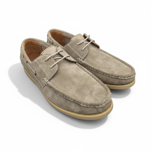 Chaussures <span class=keywords><strong>bateau</strong></span> décontractées pour hommes, basses, à lacets, légères, respirantes, polyvalentes et confortables, en cuir <span class=keywords><strong>nubuck</strong></span> fait main avec semelle intermédiaire en suède anti-odeur - Product Image 3