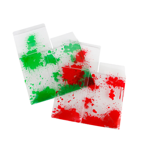 סיטונאי מותאם אישית דקורטיבי פלסטיק קשיח שקוף עם צבע אדום אדום נועז - Product Image 6