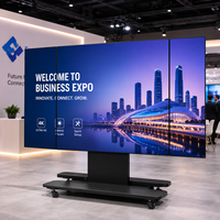 Panel Layar TV LED HDR10 Lipat P1.27 Berkualitas Tinggi, Full Color, Cepat Dipasang, 550cd/m, 3840Hz, Garansi 1 Tahun untuk Acara Bisnis Pop-Up