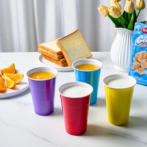 Gobelets jetables multicolores de 12 oz à prix de gros pour fêtes et plats à emporter - Product Image 2