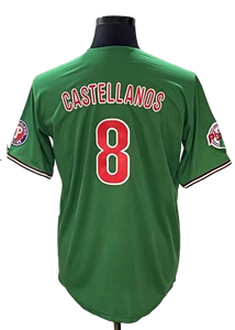 Maillot de baseball brodé vert 2026 Philly Phanatic Bryce Harper Trea <span class=keywords><strong>Turner</strong></span> – Haute qualité, respirant, vente en gros - Product Image 4