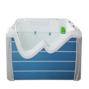 Wholesale Modern Freestanding Wood Fired Acrylic <strong>Hot</strong> Tub Baby Standing <strong>Bath</strong> Swimming Pool Air Massage Drainer Faucet Included - Product Image 3