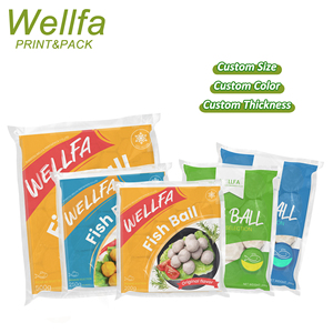 Personalizado Impreso TOP Termosellado Película Nylón Tapa Mariscos Pescado Bolsa Salchicha Congelado Bolsa Envasado Al Vacío - Product Image 2