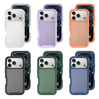 Casing Pelindung Penuh untuk iPhone 17 16 15 14 13 12 11 Pro Max 2 in 1 Anti Benturan Kokoh Penutup Belakang Ponsel