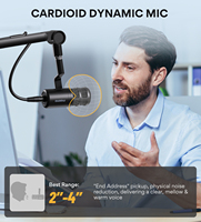 Pack d'équipement de podcast MAONO : Mixeurs de podcast, microphone dynamique, casque DJ, haut-parleur de monitoring, cartes son pour podcast, table de mixage audio