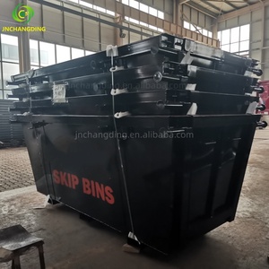 Bac à déchets robuste de 4 m³ pour la gestion des déchets aux États-Unis, en acier Q345, à ouverture supérieure, pour la construction et la démolition - Product Image 3