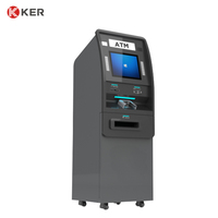 Terminal de paiement tactile en libre-service KER 19'' avec distributeur de cartes ATM, accepteur de pièces et machine de dépôt d'espèces