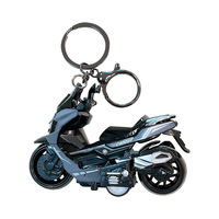 Grand porte-clés moto en plastique à rétrofriction, modèle scooter créatif surdimensionné et étanche, idéal pour cadeau promotionnel pour enfants