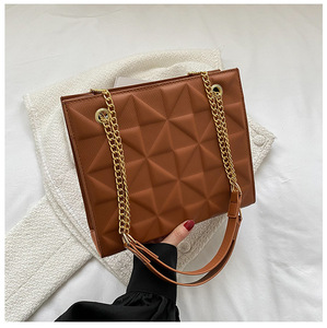 Elegante bolso bandolera de hombro con cadena informal para mujer Nuevo estilo Z0985 Cierre de cremallera Diseño de moda para mujer - Product Image 1