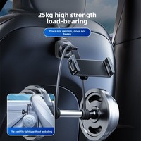 Support de tablette pour voiture à ventouse pour siège arrière, support d'iPad rotatif à trois axes monté sur l'appuie-tête, spécialement conçu pour les sièges baquet