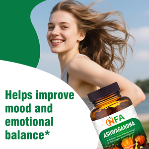 ยาเม็ดและผงอัชวากันธาคุณภาพดีที่สุดสำหรับผู้ใหญ่ เพื่อความชัดเจนทางจิตและสมาธิ 60 เม็ด/ขวด - Product Image 3