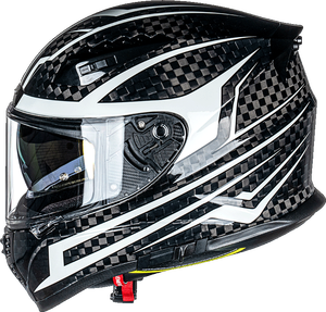 VCOROS FA602 Carbon Fiber Full Face Motorcycle Helmet Unisex Adult Fluorescent with Dual Visor Helmet,DOT Approved,Safety Helmet - Product Image 2