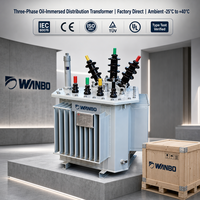 Transformateur de puissance immergé dans l'huile à noyau 3D, faible perte, isolation classe H, norme IEC, OEM disponible