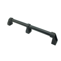Soporte de mango de máquina de tubo cuadrado de aluminio con base triangular, anodizado en negro, para torno CNC y fresado
