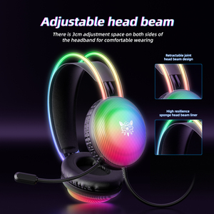 ONIKUMA-<span class=keywords><strong>Casque</strong></span> d'écoute de jeu X29 avec <span class=keywords><strong>prise</strong></span> <span class=keywords><strong>USB</strong></span> 3.5mm filaire, avec microphone HD - Product Image 6