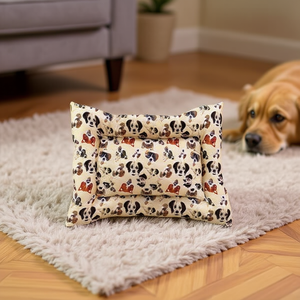 Tappetino Quadrato 88*112CM in Seta e Cotone con Fondo Antiscivolo per Letti per Cani - Product Image 3