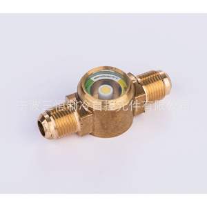 กระจกมองน้ำยาทำความเย็นแบบปรับแต่งได้จากโรงงานโดยตรง รุ่น SG พร้อมตัวบ่งชี้การเปลี่ยนสี แบบเกลียวใน สำหรับระบบ HVAC - Product Image 4