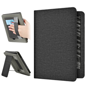 Étui de protection en cuir PU à motif tissu avec dragonne et pochette pour cartes pour <span class=keywords><strong>Kindle</strong></span> Paperwhite 6 - Product Image 6