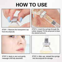 Ampoule faciale au collagène de soie et aux peptides OEM/ODM, sérum liftant intensif pour le visage, pour le raffermissement, le resserrement et l'hydratation contre le vieillissement