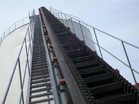 Convoyeur à bande mobile JUXIN à angle élevé, en matériau résistant à l'usure, pour le transport de matériaux miniers et de pierres de construction