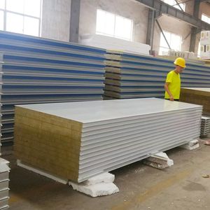 Panneaux muraux et de toiture sandwich en laine de roche ignifuge, certifiés CE, norme polonaise, <span class=keywords><strong>prix</strong></span> <span class=keywords><strong>au</strong></span> mètre carré - Product Image 1