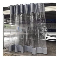 Rideau de séparation d'eau pour atelier de lavage de voitures en PVC transparent, anti-corrosion et imperméable