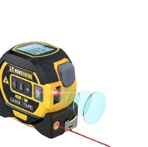 Distancemètre laser numérique 2 en 1 5m 40m Ruban à mesurer à affichage de charge USB avec télémètre laser de qualité industrielle - Product Image 1