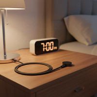 Câble de charge magnétique écologique léger de 1,2 m en aluminium tressé avec conducteur en cuivre étamé 60W pour montre
