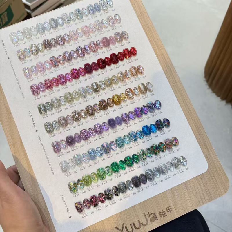 001 #   Gel à paillettes 80 couleurs 1 set