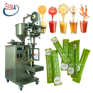 Haute précision automatique forme de fruit irrégulière sachet gel liquide gelée de fruits miel jus poche remplissage scellage machine d'emballage