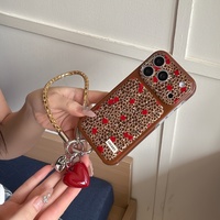 Coque de téléphone Imd Bread Shell Sweet Cool Leopard Print Cherry pour iPhone 18 Pro Max 17 16 15 Pro 14 Pro 13 Housse de protection
