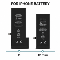 Baterai Pengganti Li-Ion Isi Ulang Kompatibel dengan iPhone 4 5 6 7 8 X XR XS 11 12 Mini 13 14 15 16 Pro Max