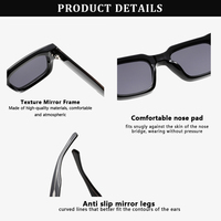 Lunettes de soleil carrées de luxe noires pour femmes et hommes, protection UV400, avec logo personnalisé, vente en gros Sunray, haute qualité, très demandées