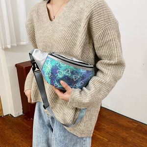 Bolso de Cintura de Lentejuelas a la Moda, Bolso Cruzado de Piel Sintética con Brillo para Mujer - Product Image 6