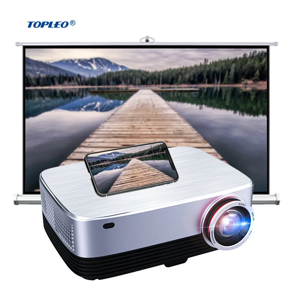 7Years OEM Topleo High Lumens Outdoor Advertising Projector Interactive Overhead Short Throw Mapping Projector