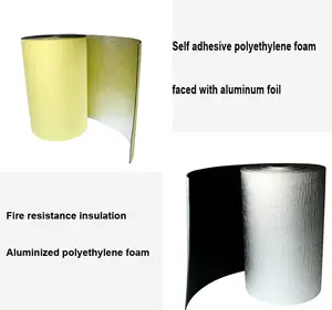 Aluminum Shield Laminate Fire Resistant AIR DUCT Heat Insulation Reflective Material Board Foil Closed Cell Polyolefin XLPE Foam
