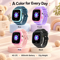 Montre connectée GPS SOS pour enfant, étanche, anti-perte, 4G, écran tactile HD, caméra, pour la sécurité des enfants et la communication quotidienne.