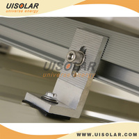 Kit Braket Atap Seng L-Foot Aluminium Stainless Steel Anodized UISOLAR untuk Pemasangan Panel PV di Atap Aspal